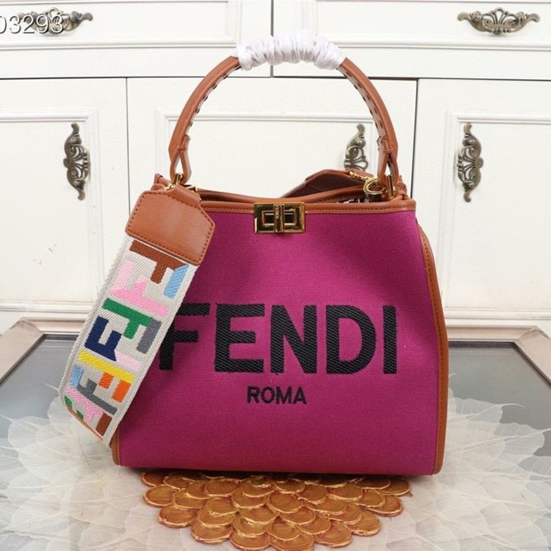 Hard to find Fendi Peekaboo replica Iseeu medium canvas bag fec19459