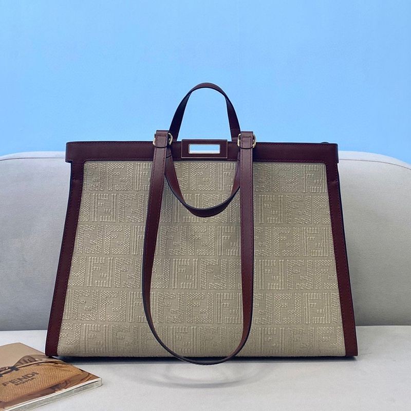 Extremely rare! Fendi replica Peekaboo X Tote canvas bag fen64645