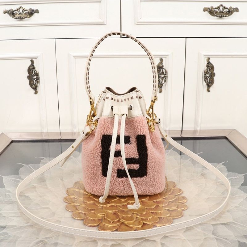 Best Price Challenge Fendi Montresor Fluffy Fake Sheepskin Mini Bag fes31056