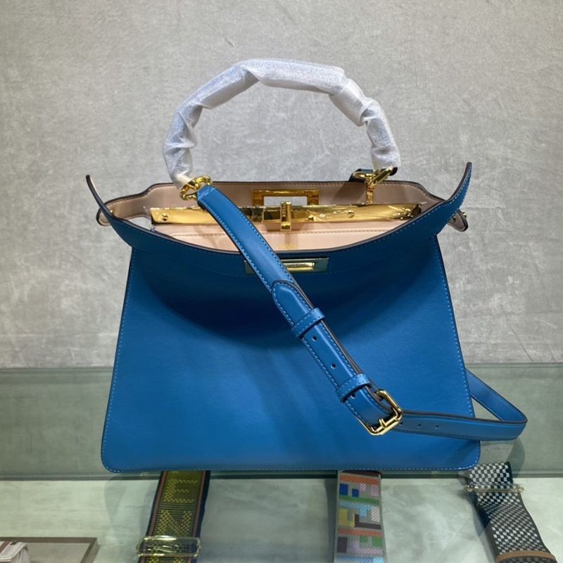 Extremely rare! Fendi replica Peekaboo I See You medium full grain leather bag feg41059