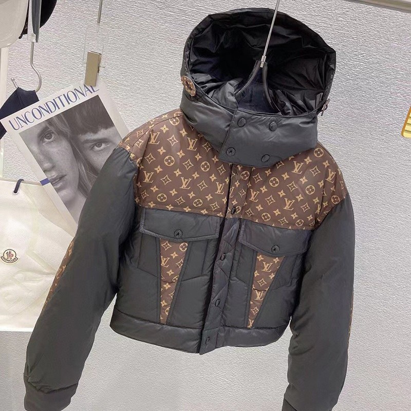 Competition: Louis Vuitton Down Jacket Replica Monogram Reversible vul09315