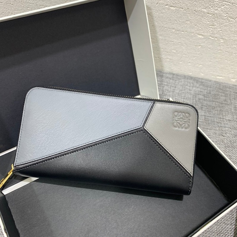 Popularity rising LOEWE wallet puzzle replica round zip wallet lof79583