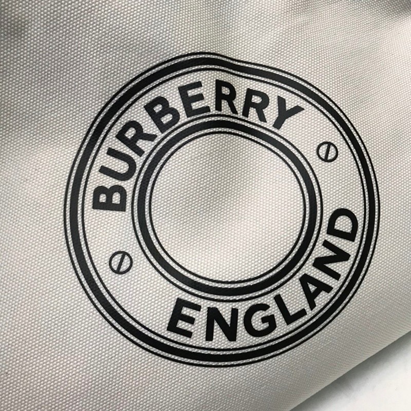 Burberry Tote Bag Fake Logo Cotton Canvas Ban47096, very popular worldwide