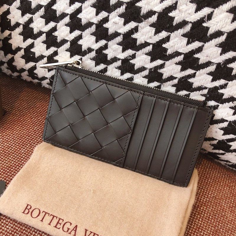 Free shipping Bottega Veneta fake zippered card case boh77187