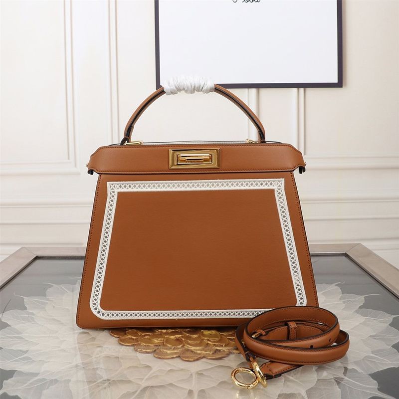 Free shipping Fendi Peekaboo iSeeU fake leather bag feg75698