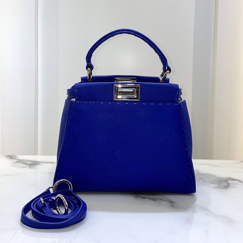 Hard to find replica Fendi Peekaboo mini leather bag fey15167