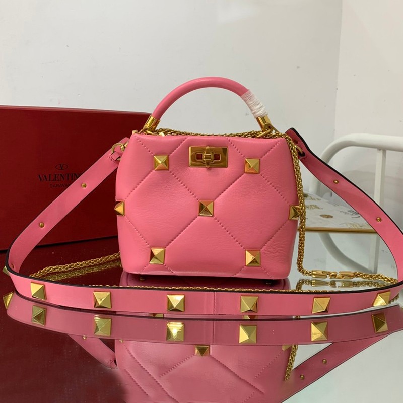 Free shipping Valentino handbag copy ROMAN STUD QUILTED Vue84360