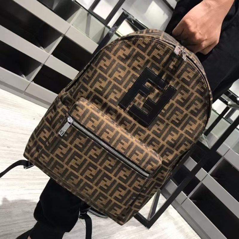 Rare color Fendi FF motif fake backpack fes33317