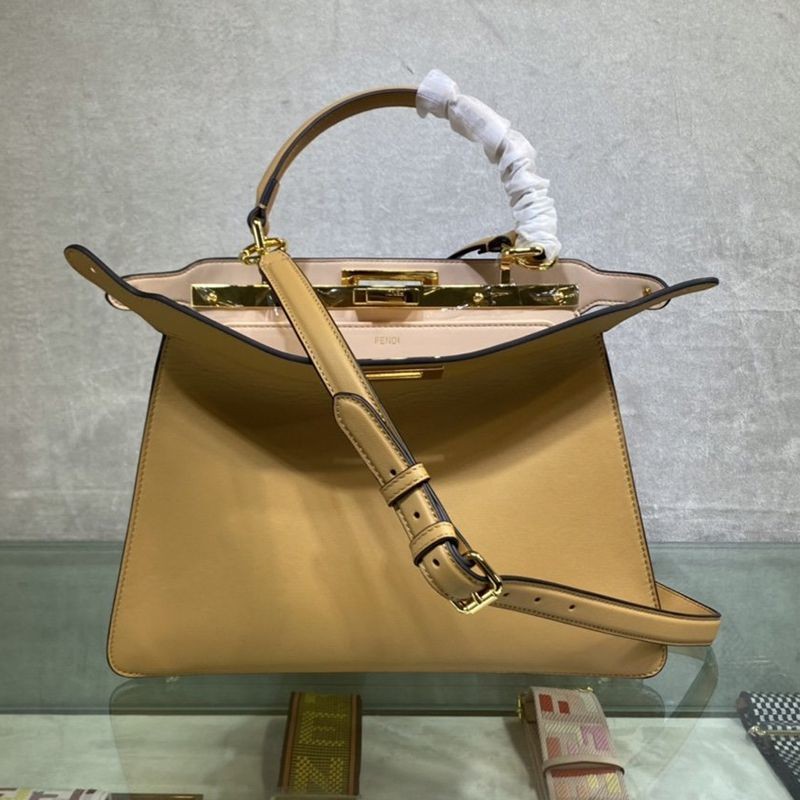 Rare Fendi Peekaboo I See You Medium Leather Bag few11235
