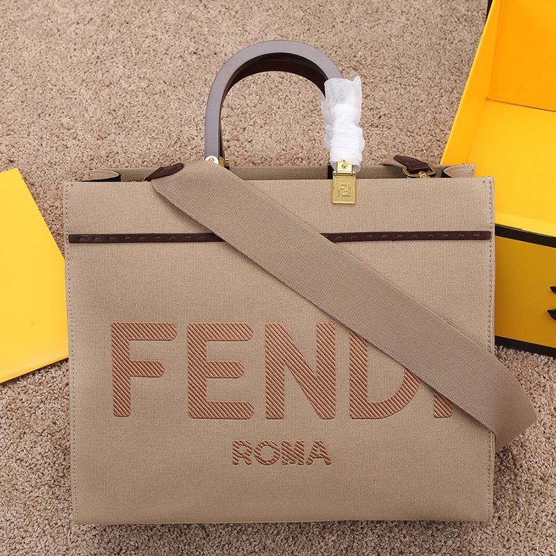 Very popular all over the world? Fendi Sunshine replica medium canvas embroidered bag fee75319