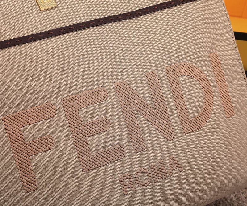 Very popular all over the world? Fendi Sunshine replica medium canvas embroidered bag fee75319