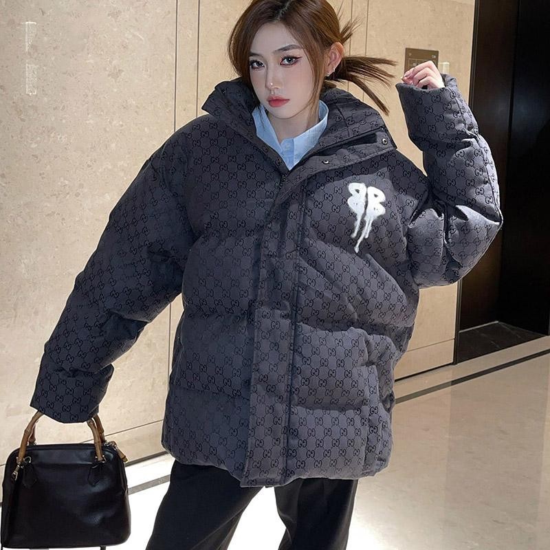 Limited edition rare Gucci Balenciaga fake down jacket Hacker GG guz15551