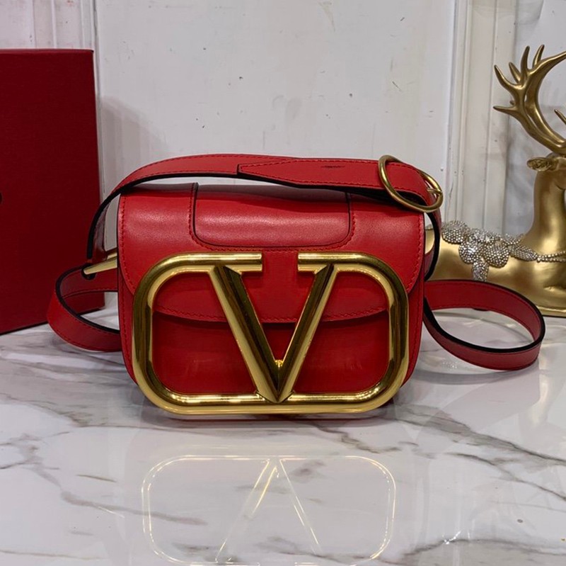 Classic Valentino shoulder bag copy V logo SUPERVEE leather crossbody bag Vuw30318