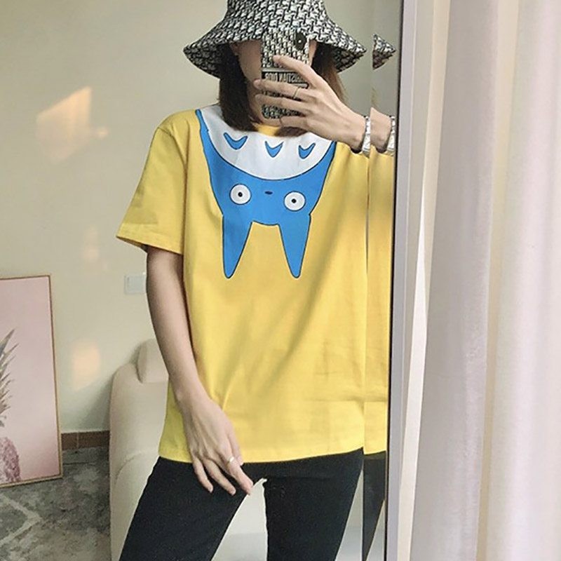 Very popular all over the world? Cute Loewe Totoro T-shirt replica collaboration cotton los38605