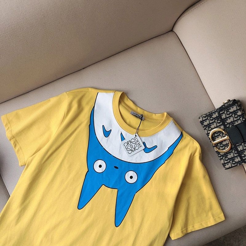 Very popular all over the world? Cute Loewe Totoro T-shirt replica collaboration cotton los38605