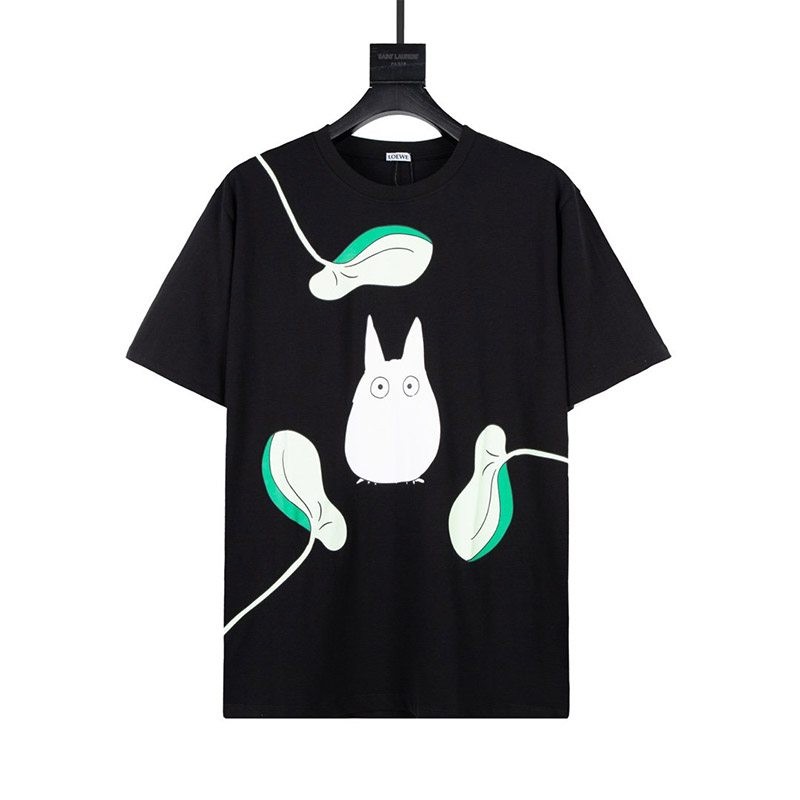 Classic cute Loewe Totoro T-shirt replica collaboration cotton lod07346