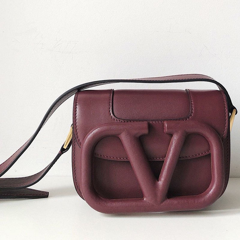 21SS Valentino Shoulder Bag Replica V Logo SUPERVEE Leather Crossbody Bag Vuz88178