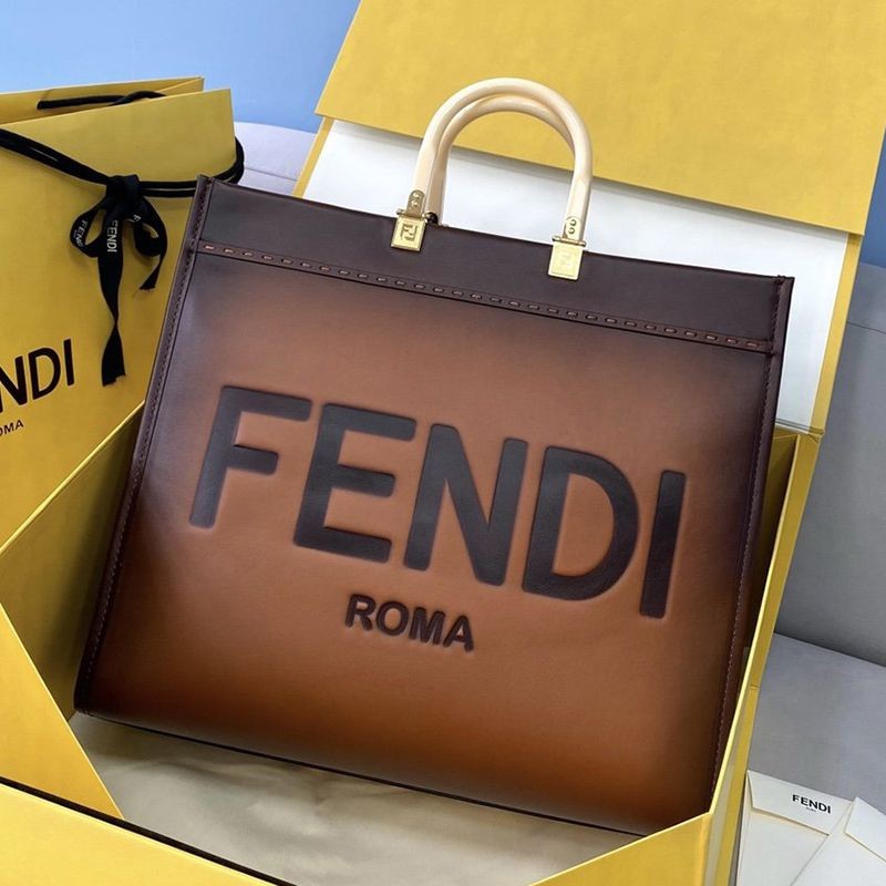 Popular Fendi Sunshine Large Replica Leather Shopper fea79924