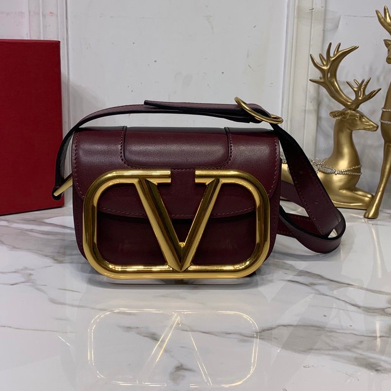 Valentino Shoulder Bag Not Available in Japan Replica V Logo SUPERVEE Leather Crossbody Bag Vus01870
