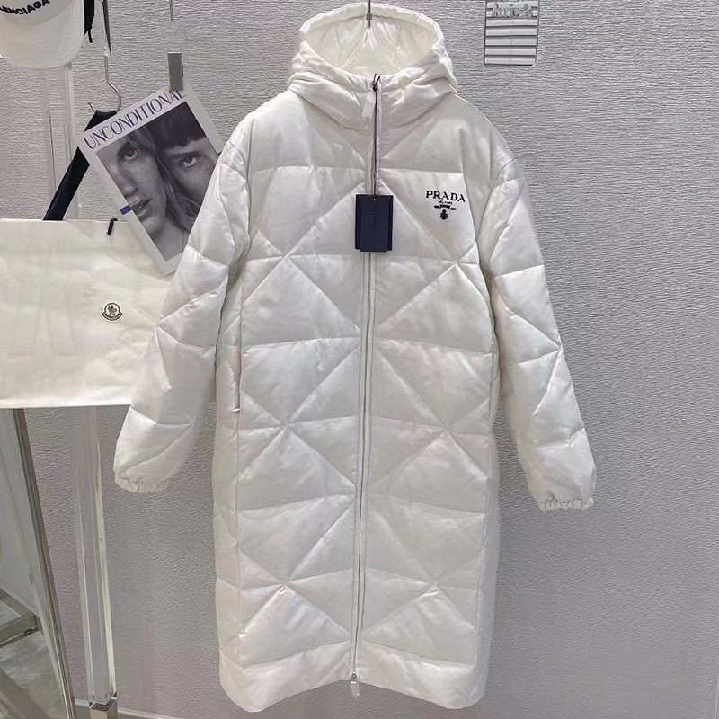 No. 1 in cumulative total sales! ★Prada coat replica outlet hood long down with belt pun32916