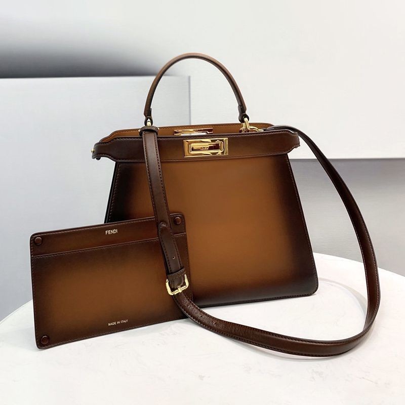 ★Popular in Japan! Fendi Replica Peekaboo I See You Medium Leather Bag fey40708