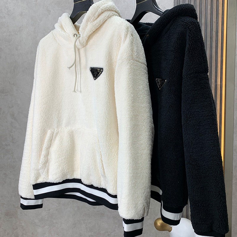 Not available in Japan [Prada hoodie copy] Nylon detail hoodie in 2 colors put60249