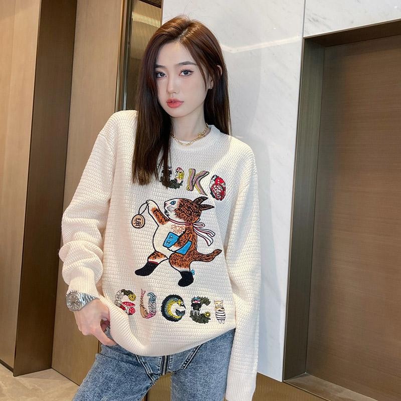 21-22AW Gucci Sweater Replica GG Jacquard Cotton yuku gui81822
