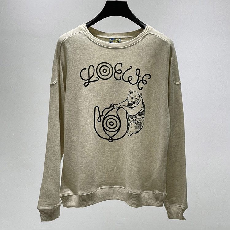 Very popular! Loewe Anagram Embroidery Sweatshirt Replica lof85853