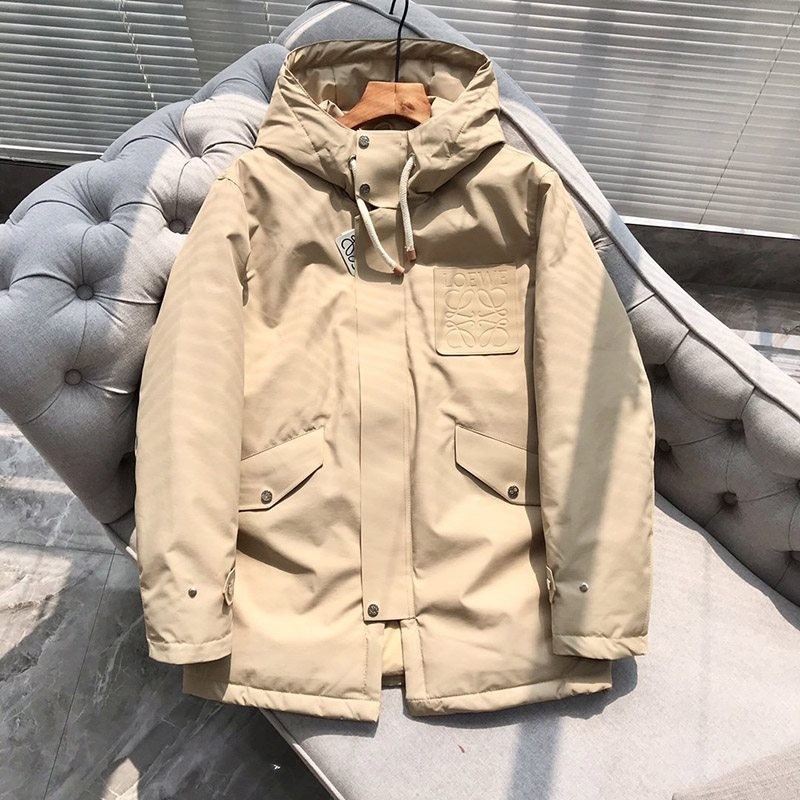 Loewe Cotton Hooded Puffer Jacket Replica lou95472 Sold Out