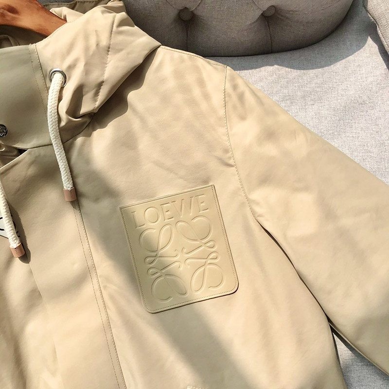 Loewe Cotton Hooded Puffer Jacket Replica lou95472 Sold Out