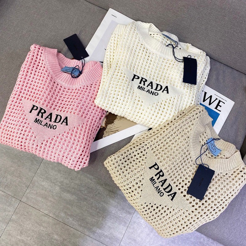 Very popular! Prada sweater replica cashmere wool 3 colors puf26599