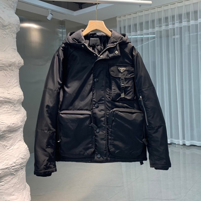 Very popular all over the world? Prada down jacket replica outlet hooded short puq86432