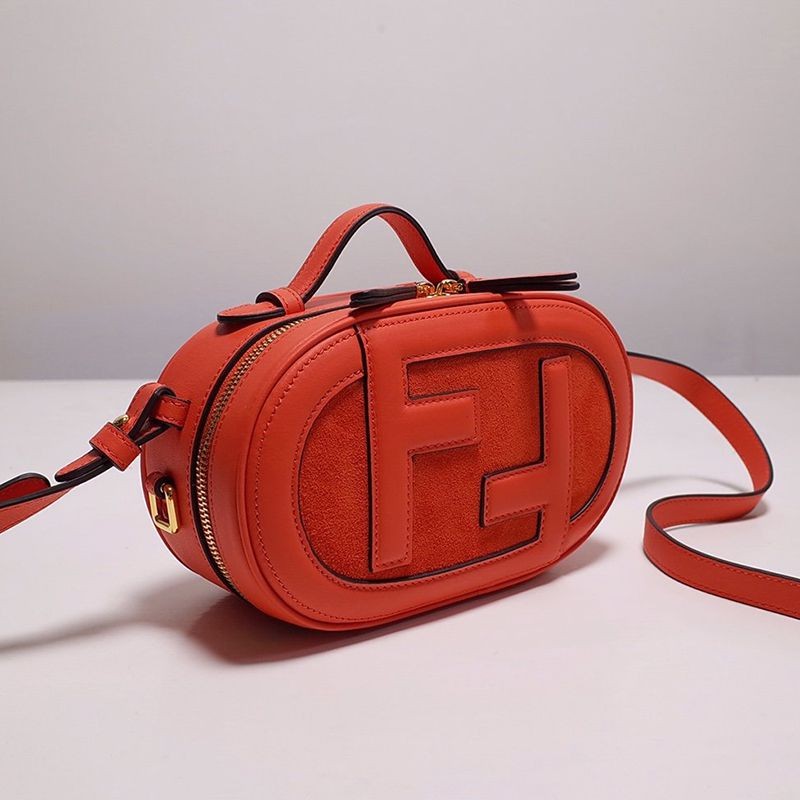 Love at first sight? Fendi Cam Small Replica Red Leather/Suede Mini Bag 8BS058AHSBF0C3Q