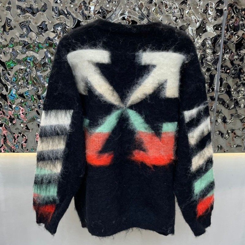 [Immediate domestic shipping] Off-White hoodie replica with striped logo oversized off79189