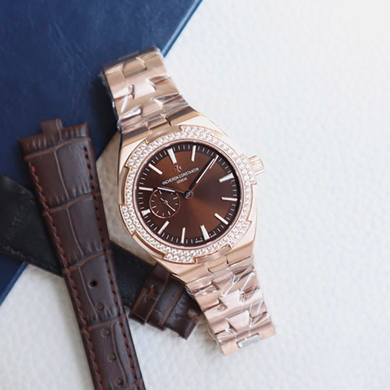 Eye-catching colors Vacheron Constantin replica Overseas Dual Time var40885