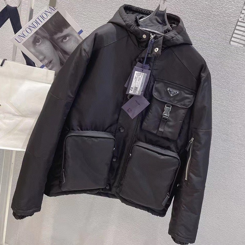 Love at first sight? Replica Prada mountain parka ◆ Light polyester padded jacket Linea Rossa pux34128