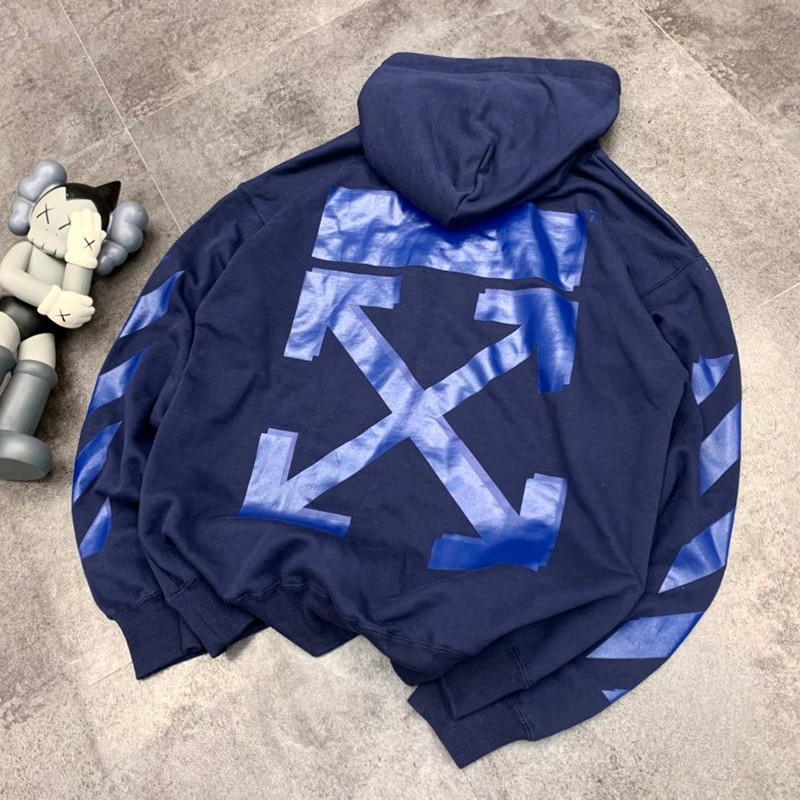 Best Price Off-White Hoodie Replica Striped Logo Oversized Hoodie ofp57027