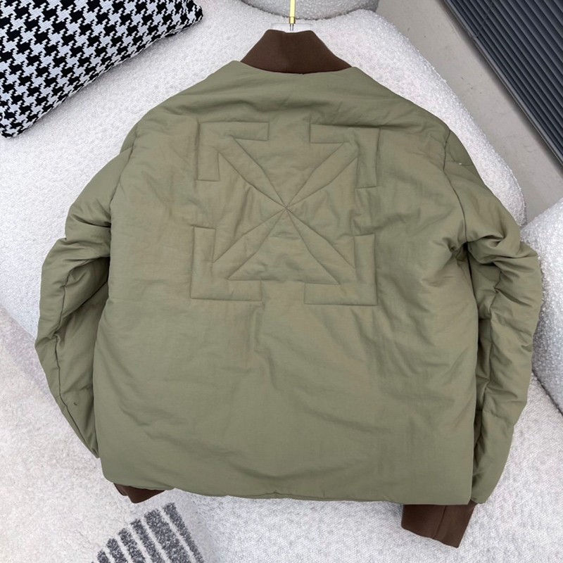 Classic Off-White Script Logo Down Jacket Replica ofi64689