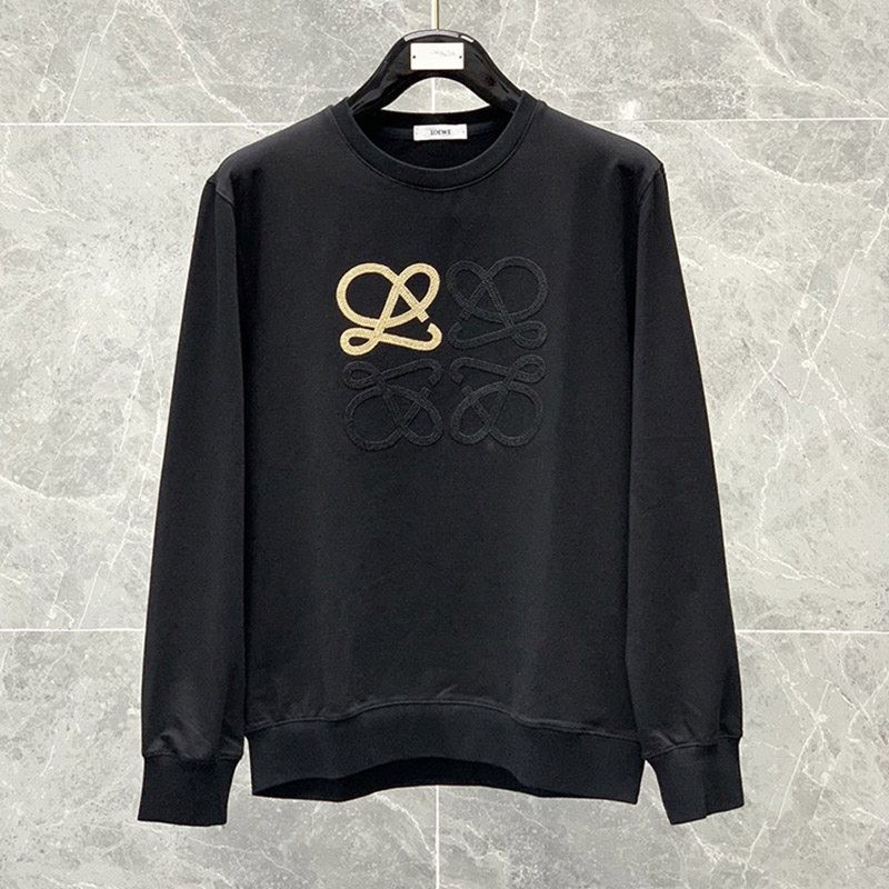 Rare Loewe Anagram Embroidered Sweatshirt lon34403