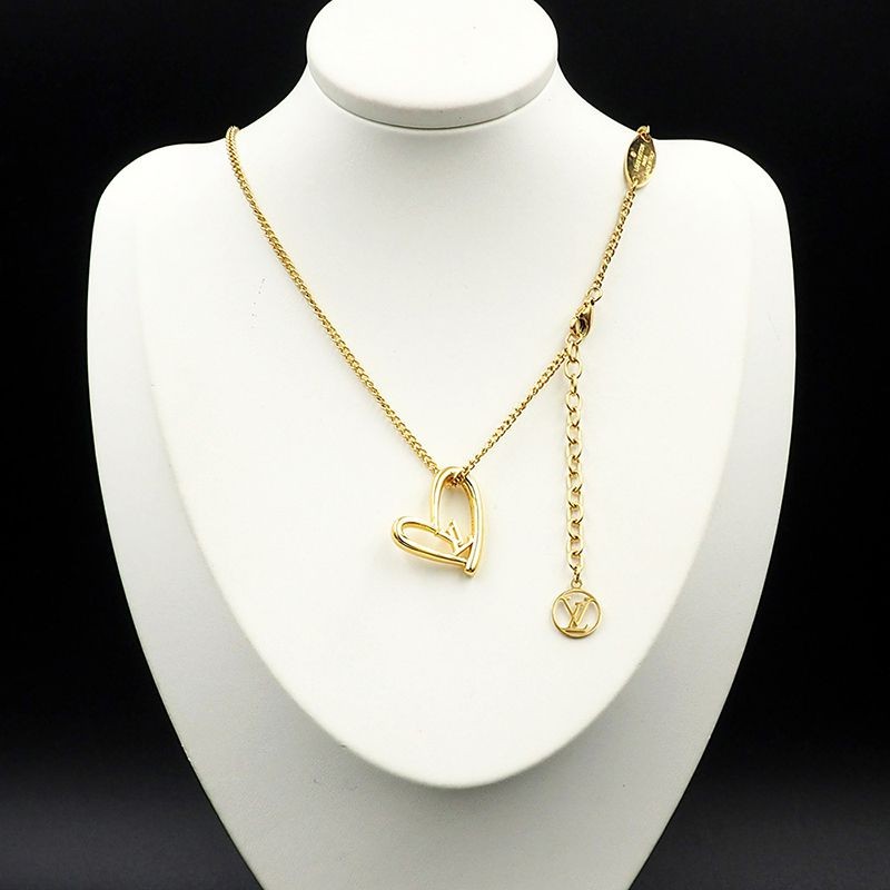 Hard to find Louis Vuitton Collier Heart Replica Fall in Love Necklace M00465