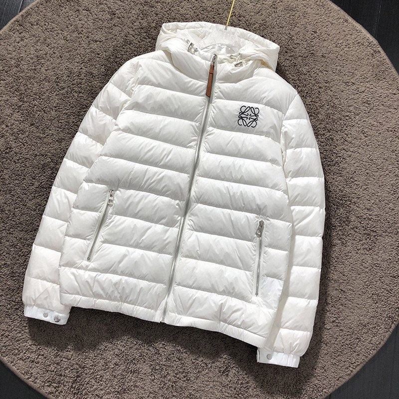 Free shipping Loewe cotton hooded puffer jacket los17151