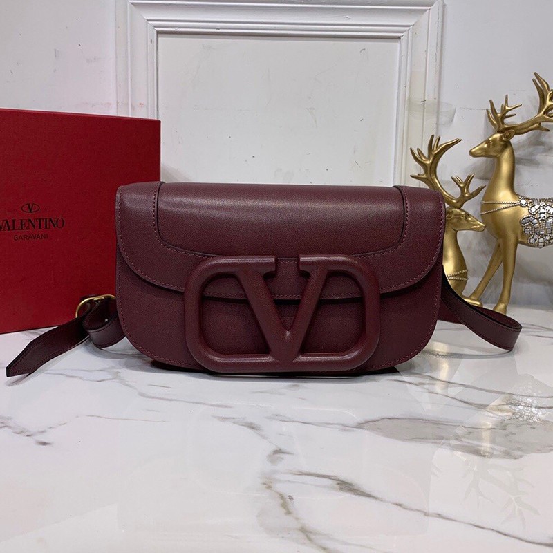 Rare color Valentino shoulder bag copy V logo SUPERVEE leather crossbody bag Vuo38129