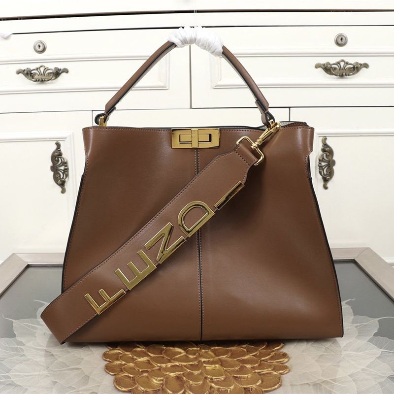 21-22AW Fendi Replica Peekaboo I See You Leather Bag feq14441