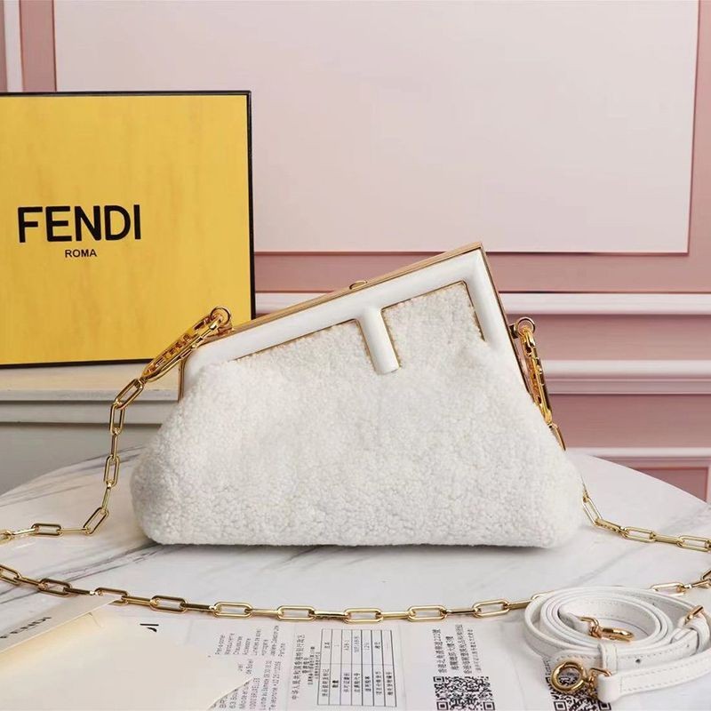Popular Fendi First Replica Small Sheepskin Bag fee59070