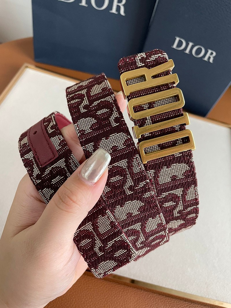 Battle Dior Belt Replica D-Fence 30mm Calfskin DEJ48929