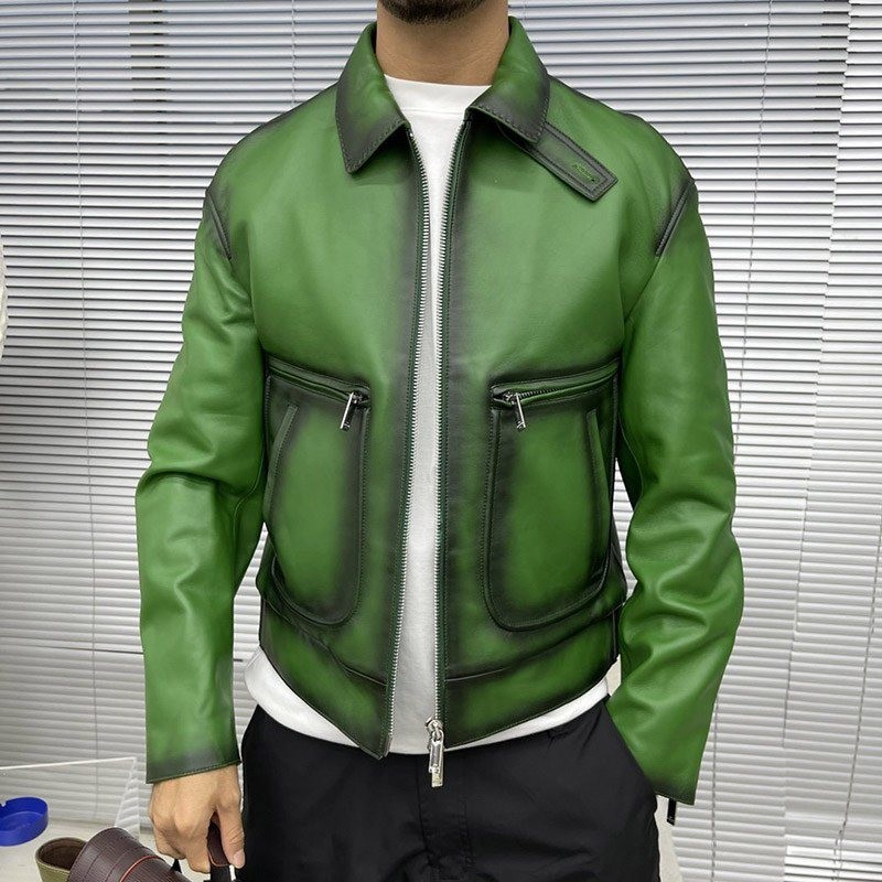 21-22AW Berluti Patine Leather Blouson Replica bes28800