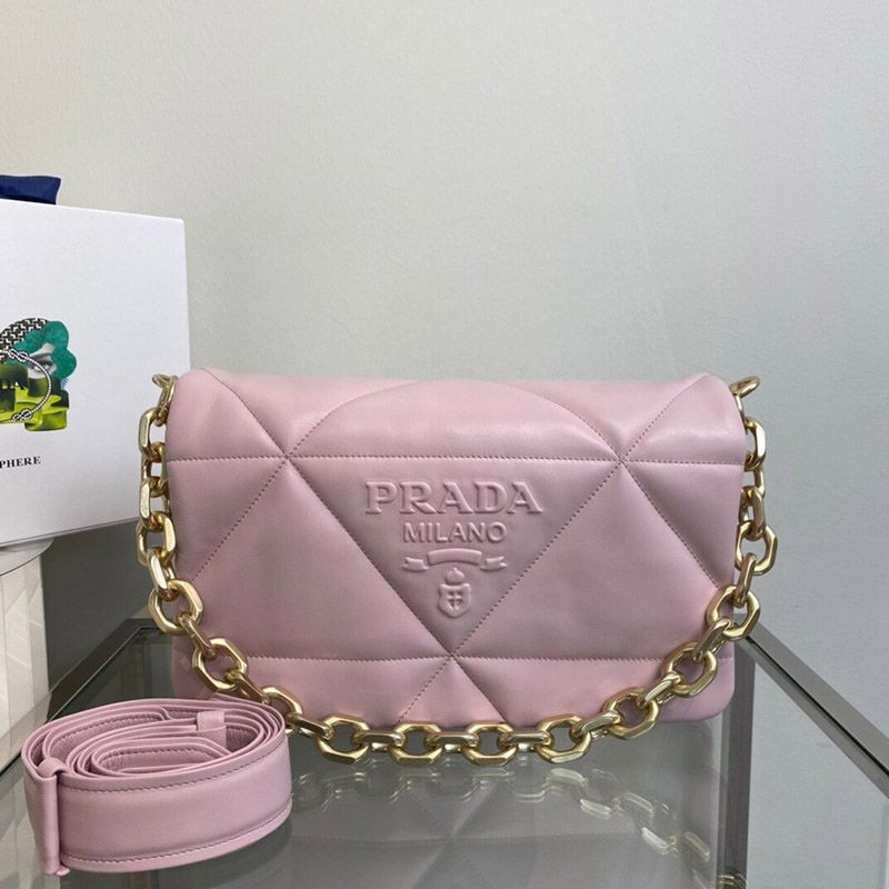 Popular all over the world? [PRADA] Padded nappa leather shoulder bag replica 1BD306