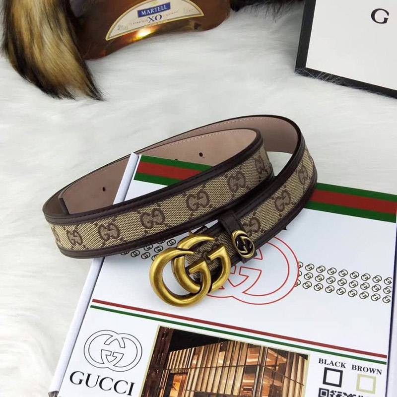 Rare color Gucci canvas GG pattern belt fake dark brown 3.5cm width gub81119 Rare color Gucci canvas GG pattern belt fake dark brown 3.5cm width gub81119