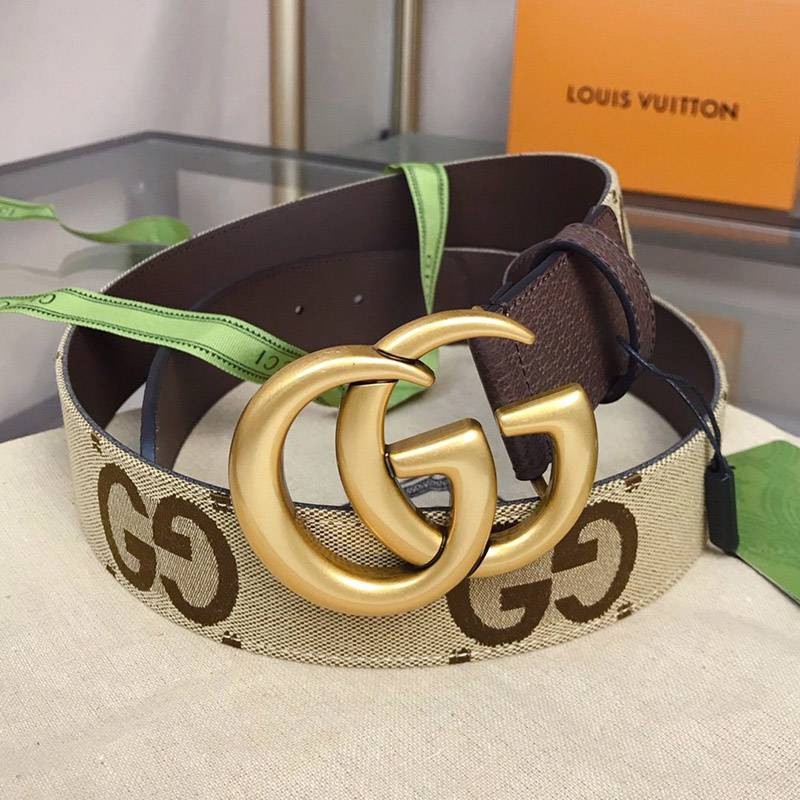 [22 Spring/Summer] Gucci Belt Replica Double G Buckle GG Belt 4cm Width guc73470