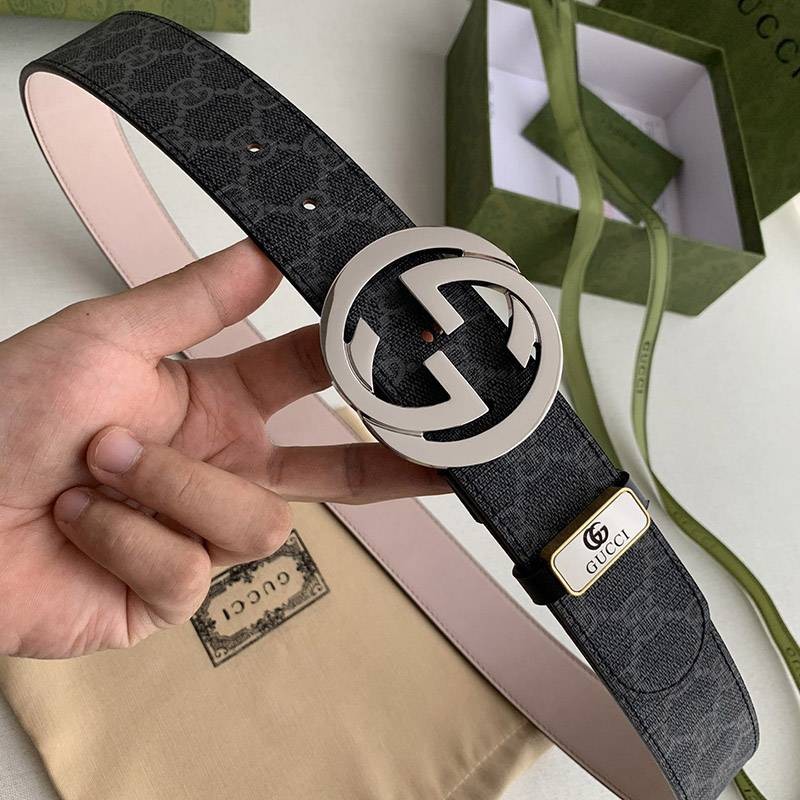 Extremely rare! Gucci belt copy ★ GG Supreme GG buckle belt 3.8cm width gur98488